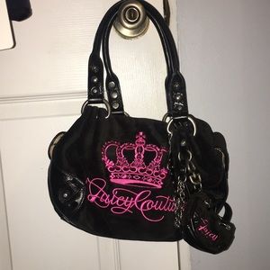 Authentic small Juicy Couture velour purse